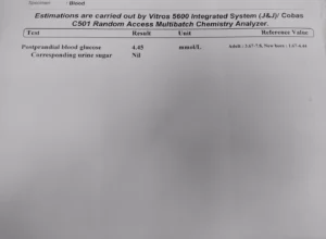 ppbs blood test report