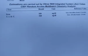 iron and TIBC test normal value
