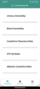 Lab Calculation Bd Apps test list